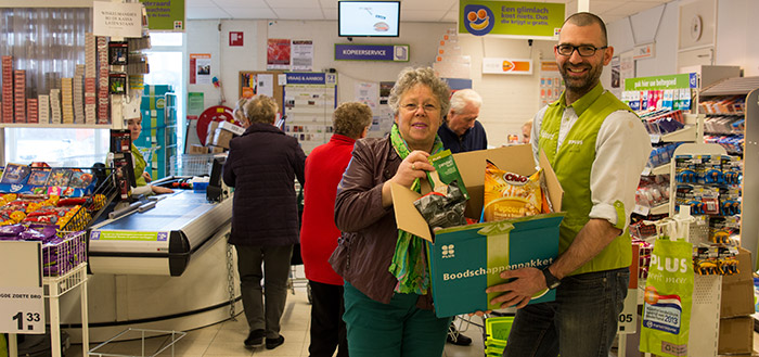 boodschappaketten peize voor voedselbank